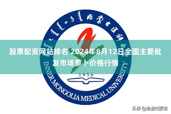 股票配资网站排名 2024年8月12日全国主要批发市场萝卜价格行情